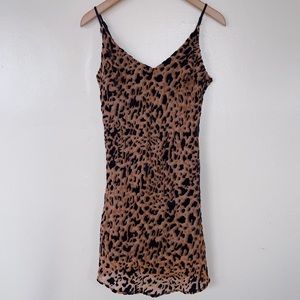 Leopard Print Mini Dress